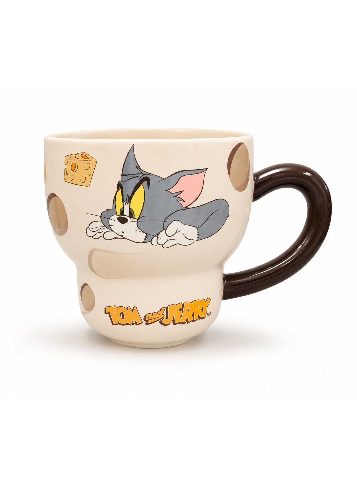 Large Capacity Ceramic Coffee Mug with Cartoon Character Design, Cute Ceramic Tea Cup for Hot & Cold Drinks, Milk Mug, L