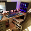 Long Gaming Mouse Pad Extended Anime Large Desk Pad with Non-Slip Base Full Keyboard Mat with Stitched Edges for Gaming 