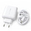CH-272 65W Smart Fast Wall Charger with LCD Power Display, Dual-Port USB-C & USB-A Charging Adapter, AC 100–240V Travel 