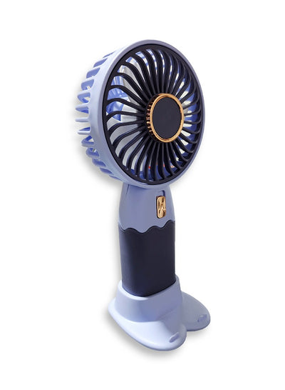 Generic Portable Mini Fan USB Rechargeable Cute 250MAH Small Electric Fan For School , ZB088A Purple