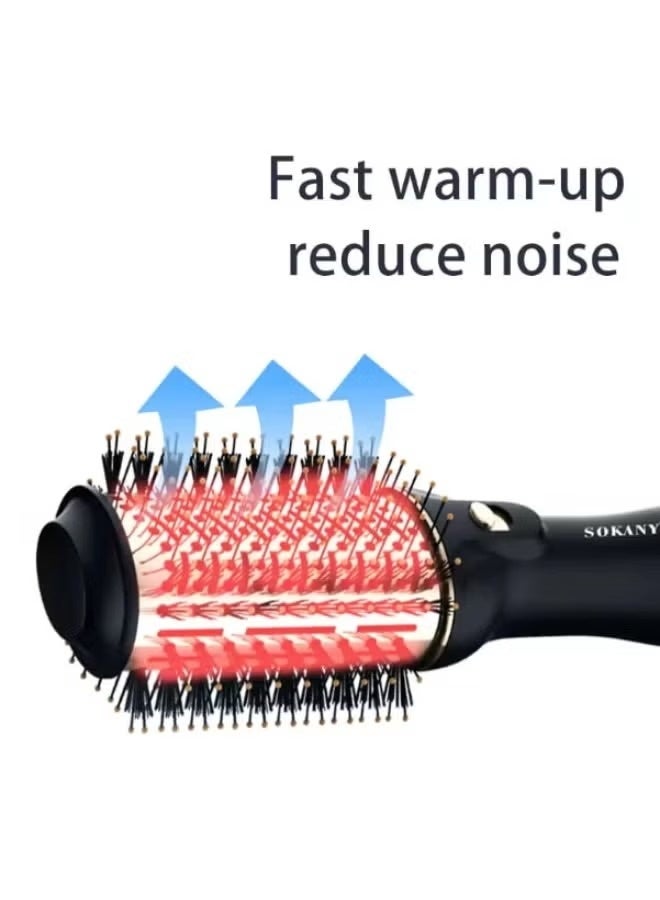 SK-1914N Professional 4 in 1 Hair Dryer Brush for Women and Girls, 1260W Dries, Smooths, Styles and Adds Volume, Ionic T