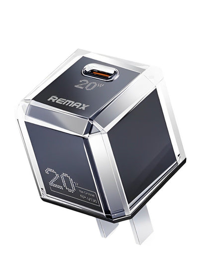 charger model RP-U136, 20W fast charger, Type C Fast Charger, fast charging system - Black