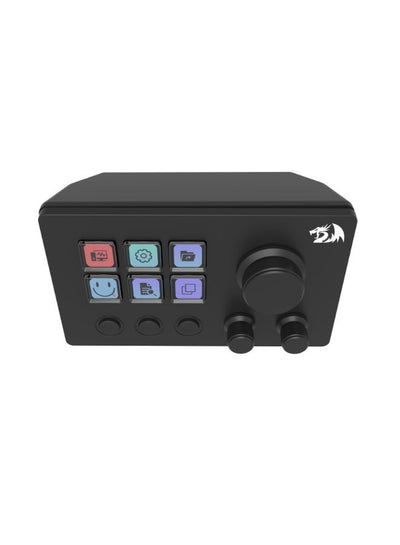 Skyrider SS-551 Smart Streaming Control Panel – Professional Stream Deck with 6 Programmable LCD Buttons and 3 Multi-Fun