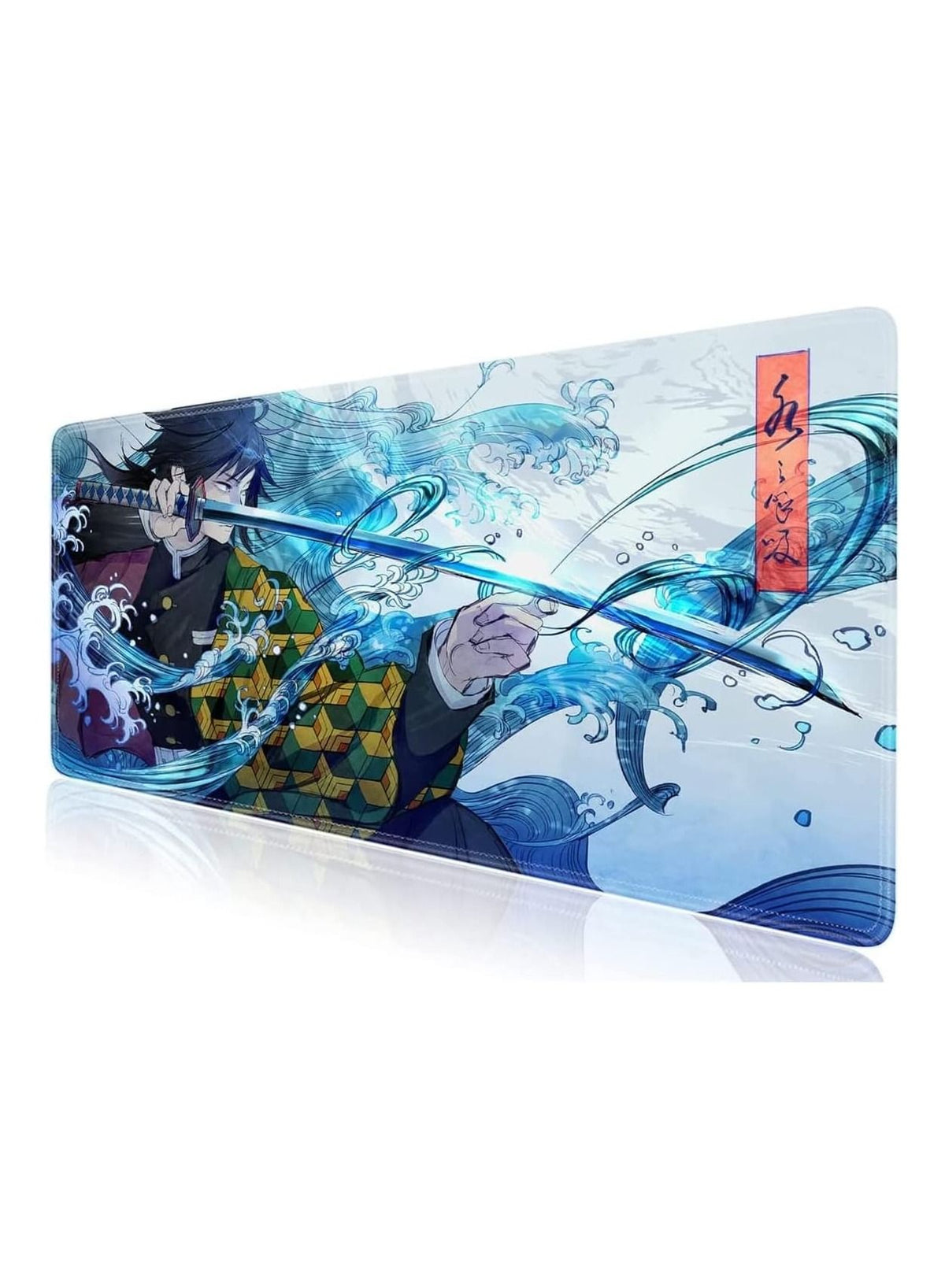 Anime Sword Gaming Mouse Pad , Large Extended Keyboard and Mouse Mat for PC , Non Slip Desk Mat | 800× 300×3 mm,