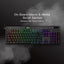 REDRAGON K619 Horus RGB Gaming Mechanical Keyboard, Low Profile Red Switches (Black)