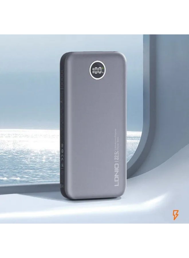 PQ10 10000mAh Fast Charging Power Bank with 22.5W USB Output, 18W USB-C Input, Dual USB Ports, LED Digital Display, Ultr