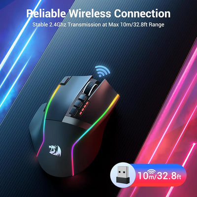 Redragon M915WL Wireless Gaming Mouse 16000 DPI 170H Battery Multicolour
