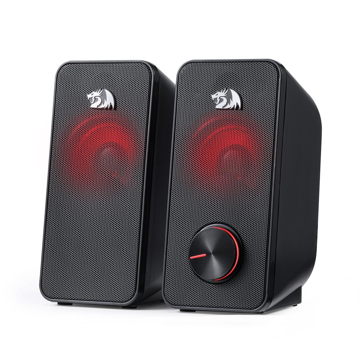 Redragon GS500 Stentor PC Speakers 2.0 Stereo Red LED Black