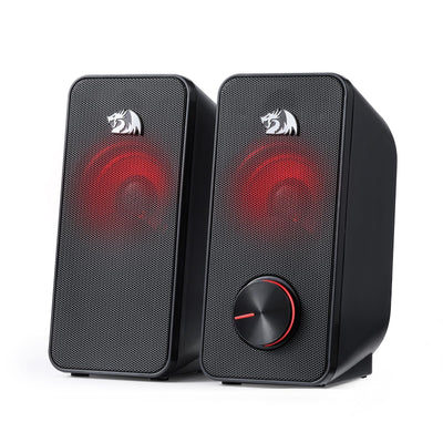 Redragon GS500 Stentor PC Speakers 2.0 Stereo Red LED Black