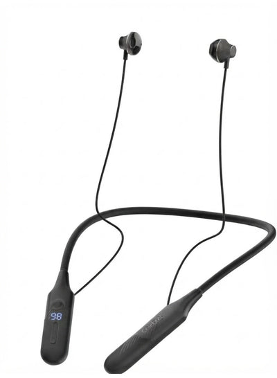 ST-A64 Wireless Neckband Earphones, Bluetooth Sports Headphones with HD Stereo Bass Sound, LED Battery Display, Magnetic