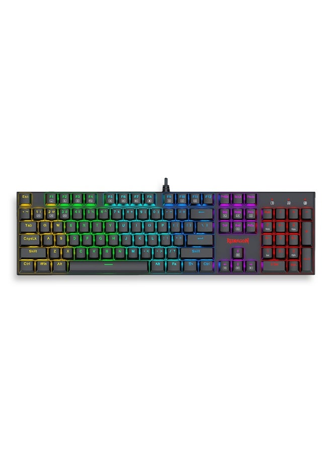 عرض جانبي لكيبورد الجيمنج Redragon K565E RUDRA