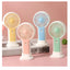 Portable Mini Fan USB Rechargeable Cute 1.5W Small Electric Fan For School ( Yellow )