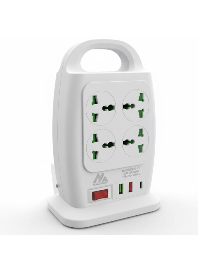 مشترك كهرباء المغربي A022-6U-3PD المتعدد سلك الطاقة الطويل