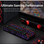 كيبورد جيمنج Redragon K552-KR Rainbow ميكانيكال بمفاتيح Outemu Red أسود