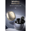 Wireless Bluetooth 5.3 Semi-In-Ear Earbuds with Charging Case, Low Latency Gaming Earphones, HD Stereo Hi-Fi Sound, Nois