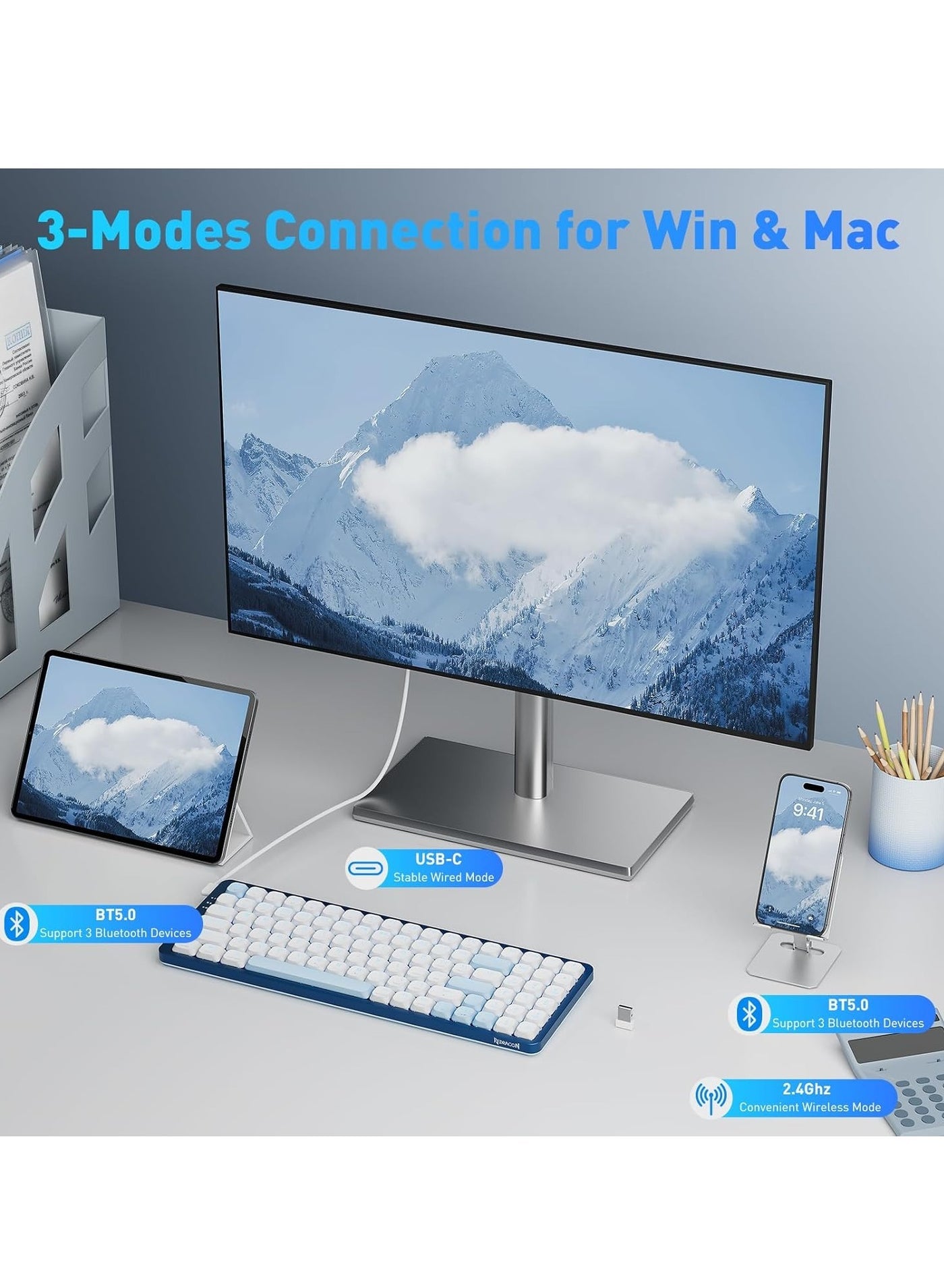 حواف ماوس باد Redragon K684 مخيطة