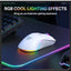 CW928 RGB Tri-Mode Gaming Mouse with Wired, 2.4GHz Wireless and Bluetooth Connectivity, 7-Level Adjustable DPI, Ergonomi