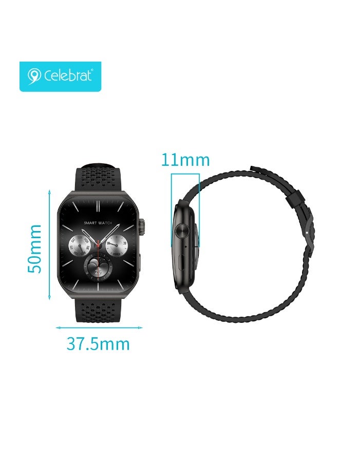 SW-17 AMOLED Smart Watch with 1.96" HD Display, Bluetooth Calling, AI Voice Assistant, Heart Rate & Sleep Monitor, 100+ 