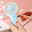 Portable Mini Fan USB Rechargeable Cute 1.5W Small Electric Fan For School ( Yellow )