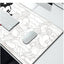 Cute Sketch Design Mouse Pad Stitched Edges Anti-Slip Rubber Mouse Pad Fun Table Mat for Gaming and Gifts (30cm x 70cm x