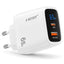 CH-272 LCD Smart Fast Charger 65W – Dual Port Type-C & USB Wall Charger with Real-Time Power Display, Universal AC 100-2