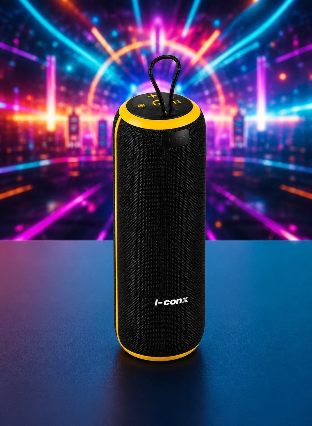 I510 Portable Wireless Bluetooth Speaker – Stereo Bass Subwoofer Sound, RGB LED Light, 1200mAh Rechargeable Battery, USB