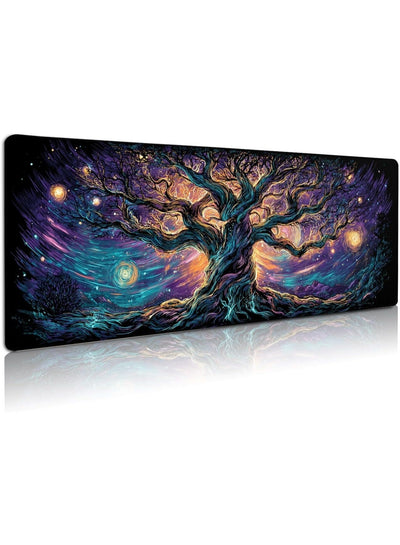 Elven Forest 1 Mouse Pad Extended Gaming Mouse Pad with Stitched Edges 70×30cm XL Desk Mat for Gaming, Office, Keyboard,