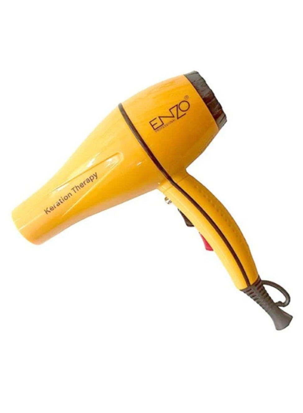 ENZO Professional Hair Dryer 1845W , High Power Home Hair Styling Tool , Yellow