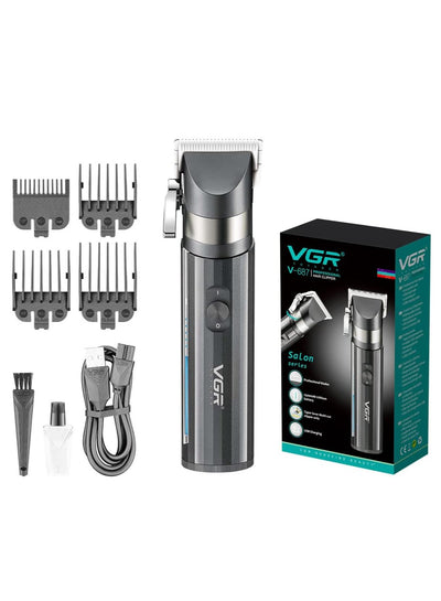 VGR V-687 Salon Series Professional Cordless Hair Clippers Electric Hair Cutter Machine Kit Rechargeable Wireless Hair Grooming Trimmers Set, Rechargeable Li-ion Battery 2500mAh 300 minutes Runtime