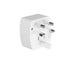 Z4 Universal Plug Adapter ABS VO With UK/EU/US/AU Pin & 2 Universal Socket (6A) - White