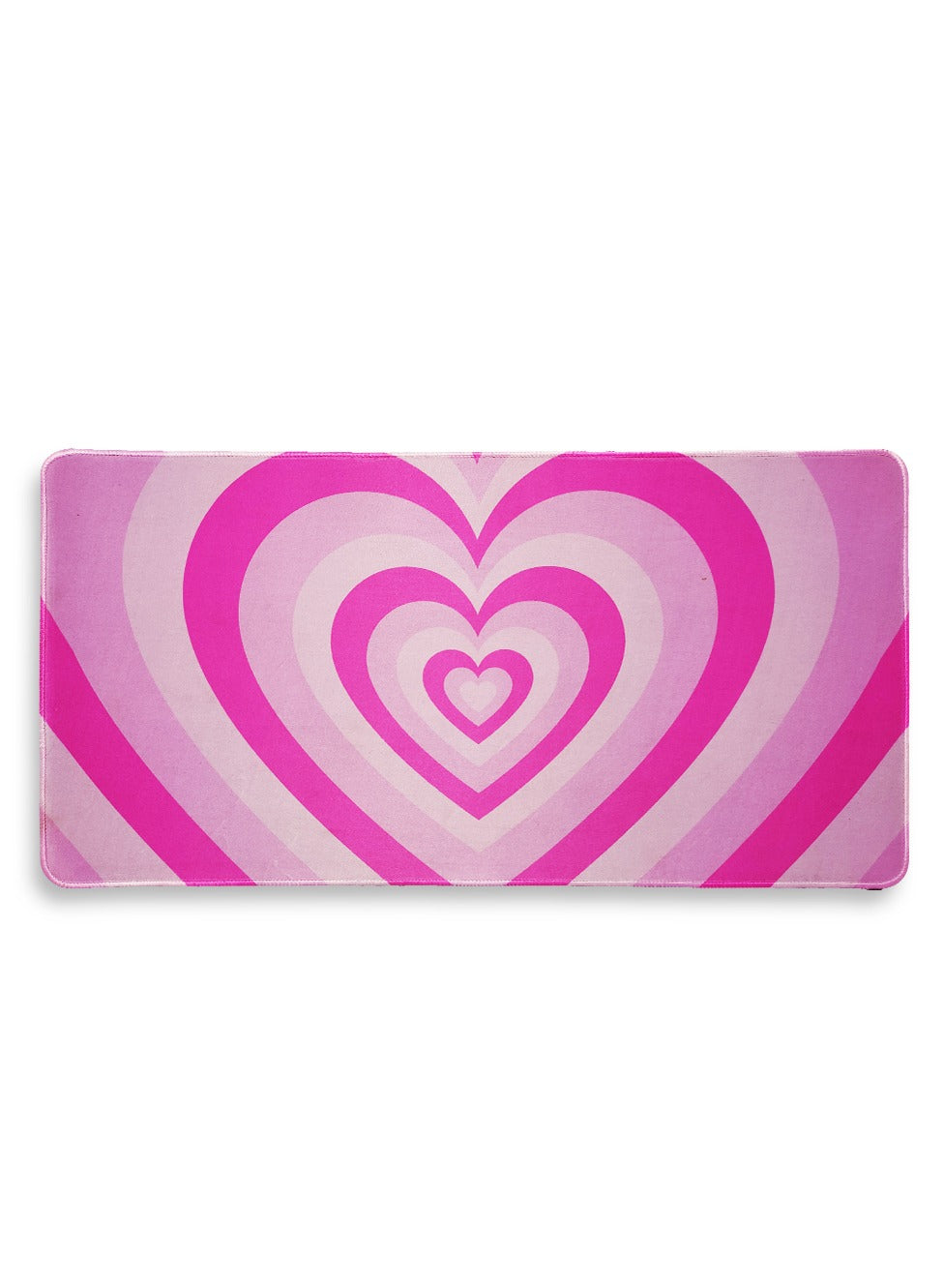 Large Mouse Pad Cute Pink Hearts (60cm x 30cm x 2mm), HD Print Pattern Desk Mat, Extended Mouse Pad and Keyboard Pad, Waterproof Fabric Surface Mouse Pads for Desk, Non-Slip Rubber Base