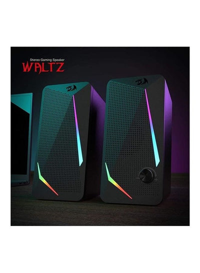 سبيكر REDRAGON GS510 Waltz RGB ستيريو 2.0 تحكم لمس أسود