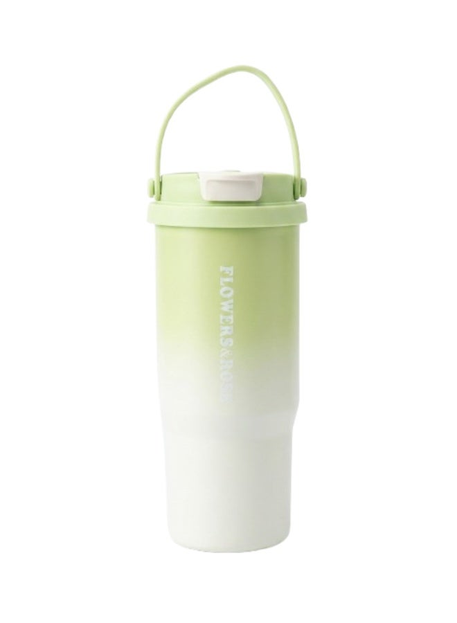 Portable Dual-Drink Mug 700ML – Double Wall Vacuum Insulated Cup, 304 Stainless Steel, Leakproof Lid with Straw & Tea Fi