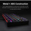 كيبورد جيمنج Redragon K552-KR Rainbow ميكانيكال بمفاتيح Outemu Red أسود