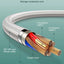 4-in-1 Fast Charging Cable 1.2M with USB-C, Multi Connector Charging and Data Transfer Cable, 5A High-Speed Charging Cor