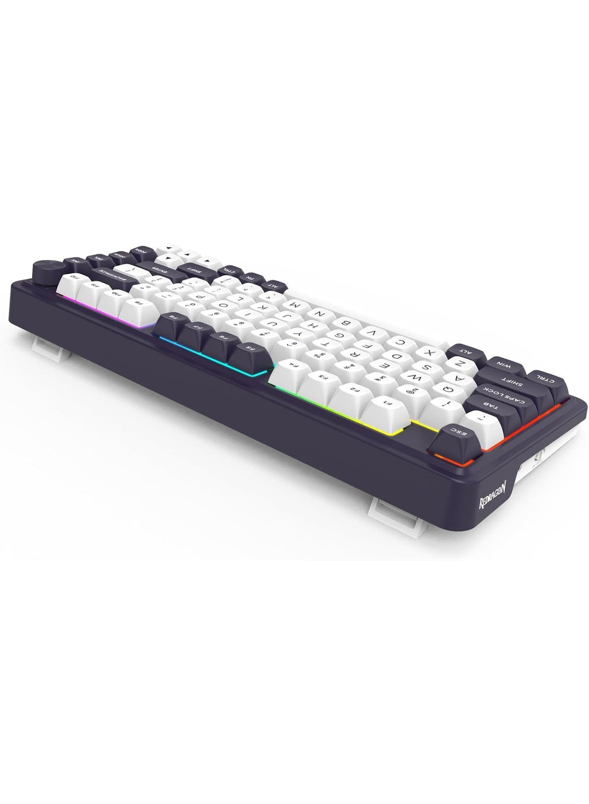 Gaming Keyboard K715 FINKE Custom QMK/VIA , 81 Keys Wireless Programmable Gasket Mechanical Keyboard w/Hot-Swap Socket, 
