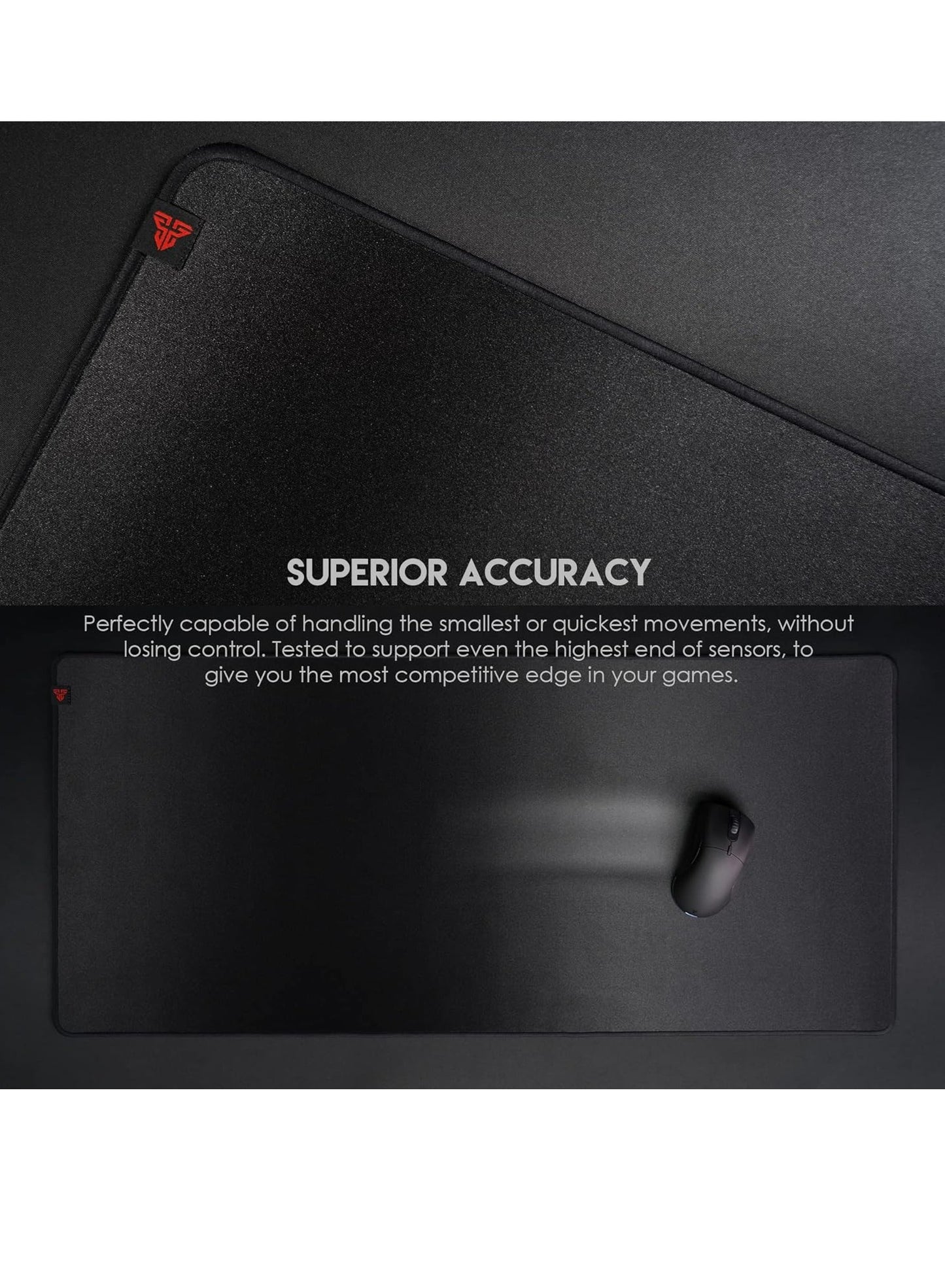 FANTECH Agile Gaming Mouse Pad MP903 for Esports, Fabric Low Friction Surface Large Mouse Pad with Ultra-Soft Stitched and Anti-Fray Edges, XX-Large (35.4"x15.7"), 900x400x3mm