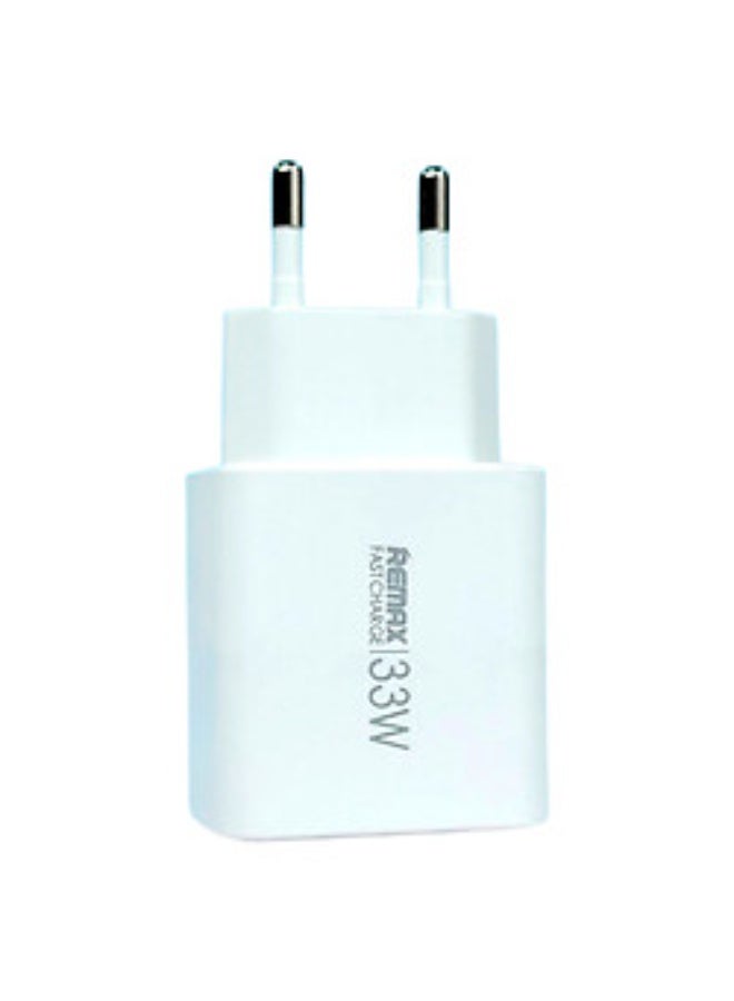 RPU121 33W Fast Charger, Type C,  4X Faster, Wall Charger, Safe with Smart Chip, Overheating Projection, for phones, lap