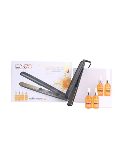 ENZO Hair Iron EN-3123 Wet & Dry Straightener With 4 Hair Care Essences