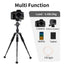 Professional Extendable Aluminum Tripod Stand KT25+H30 with Adjustable 5 Sections, Max Height 51.5cm, Portable & Sturdy 