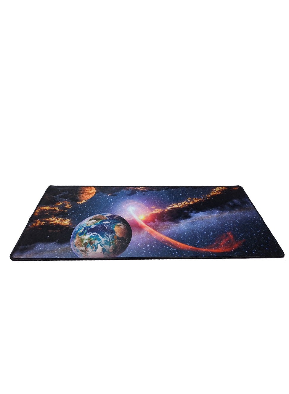Gaming Mouse Pad, red moon, Extended Large Desk Mat, Big Computer Keyboard Desk Pad, Stitched Edges Mousepad, (70CM  x 3