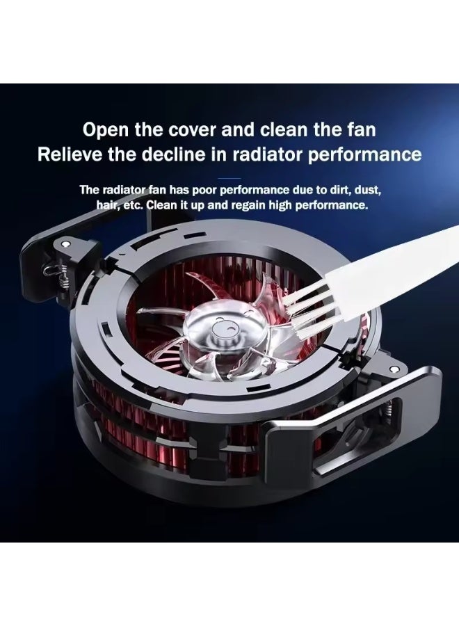 CX08 AI Magnetic Phone Cooler –  Semiconductor Mobile Cooling Fan with AI Smart Cooling, Purple RGB LED