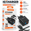 30W Fast Wall Charger with USB-C Cable, Smart IQ Auto-ID Output, Heat Resistant Safe Design, Universal USB-C Compatibili