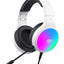 havit Gaming Headphone (RGB) , Model H2043U White , 50MM Dynamic unit, Surround Sound Wired (3.5mm audio +1.7 USB) , Headphone With Noise Cancelling Microphone & In-Line Volume Control for pc and lap top , home , office and perssonal use