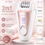 SK-17012 3-in-1 Women’s Epilator Hair Remover, Rechargeable Electric Hair Removal Machine with Multiple Attachments, Dig