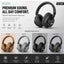 SD-1006 Wireless Bluetooth 5.1 Over-Ear Stereo Headphones with 40mm Dynamic Drivers, TF Card Slot, Built-In Microphone, 