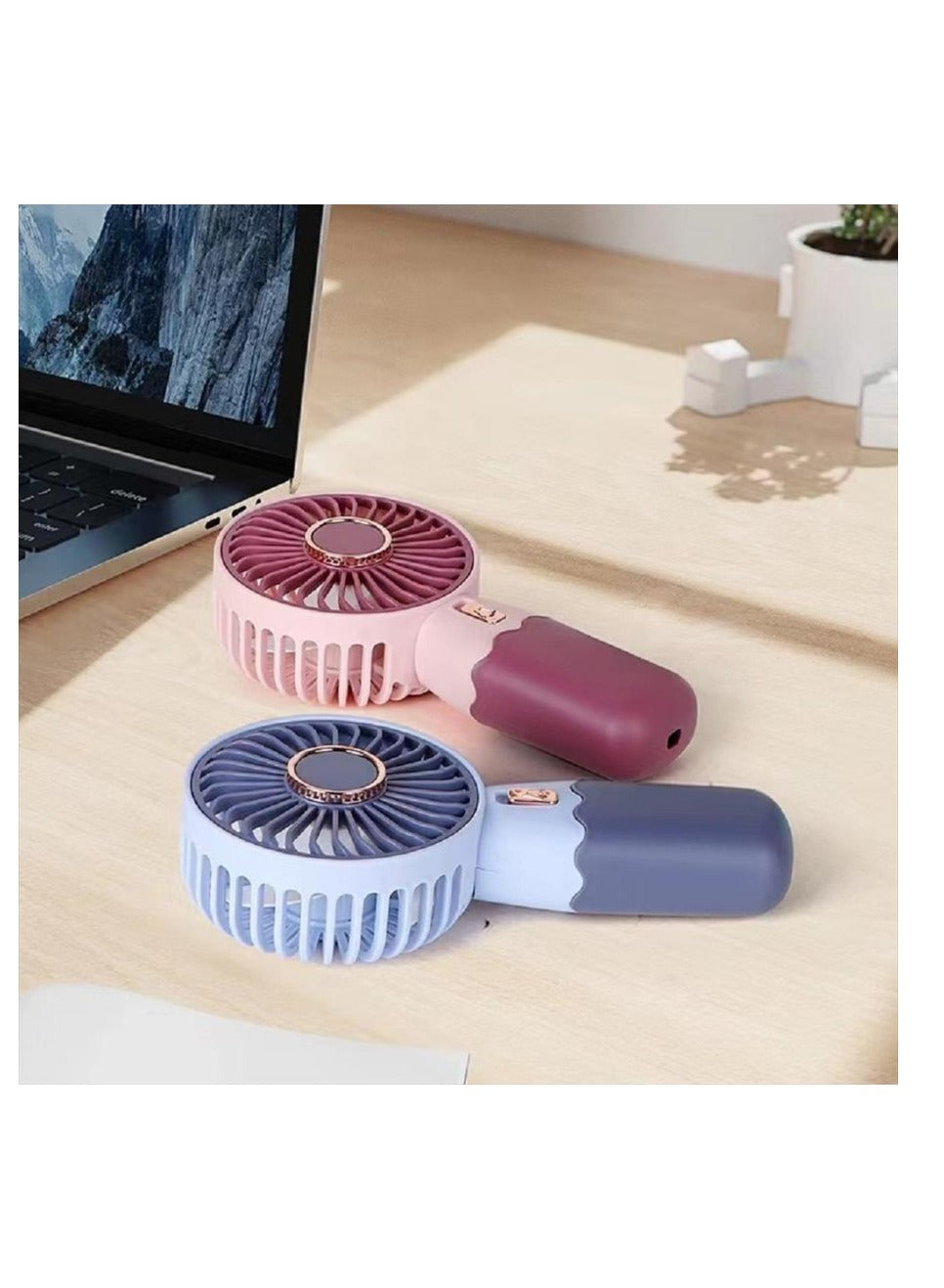 Portable Mini Fan USB Rechargeable Cute 250MAH Small Electric Fan For School , ZB088A