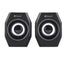 Kisonli Mini Laptop Speaker A-101S- Light USB Creative Mini Speaker for Tablet and Phone - Black