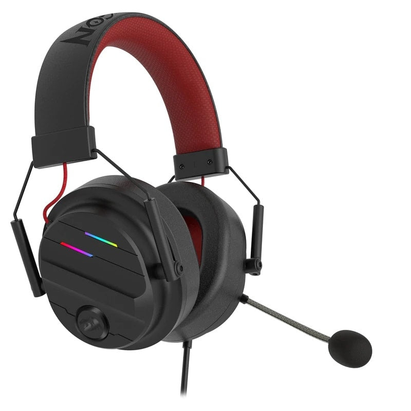 Redragon H380 CHIRON Gaming Headset With Headset Stand, 7.1 Surround Sound (Black)