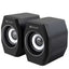 Kisonli Mini Laptop Speaker A-101S- Light USB Creative Mini Speaker for Tablet and Phone - Black